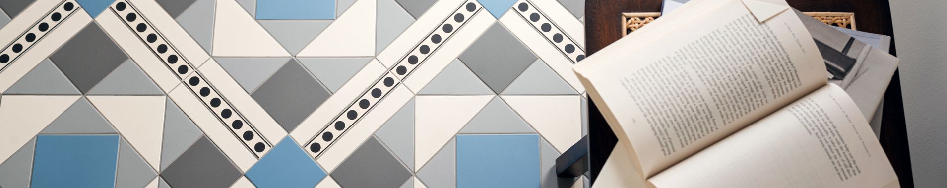 Blue Floor Tiles