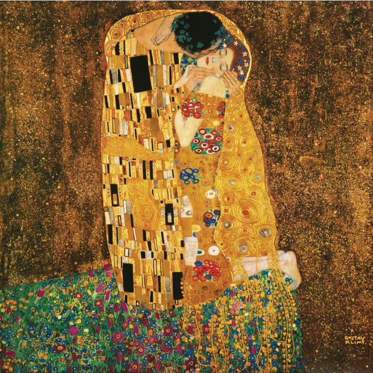 クリムト The Kiss ジクレーキャンバス複製画