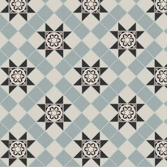 Blenheim Black, Dover White & Grey with Livingstone Grey drop-in