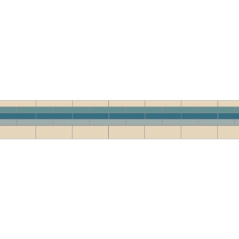 Simple Border 2 Blue, Grey, Pugin Blue & White