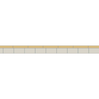 Simple Border 5 Dover White & Hawthorn Yellow