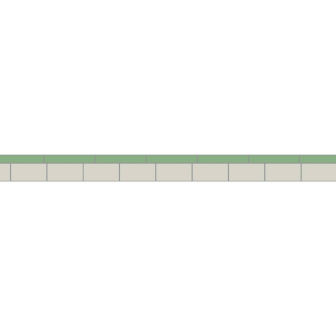 Simple Border 5 Dover White & Spring Green