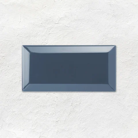 Vintage White Metro Tile (above) Ascot Blue Hogarth Dado and Ascot Blue Omega Dado (middle) Ascot Blue Metro Tile (below)