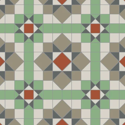 Chatsworth Dover White, Holkham Dune, Spring Green,  Revival Grey & Red