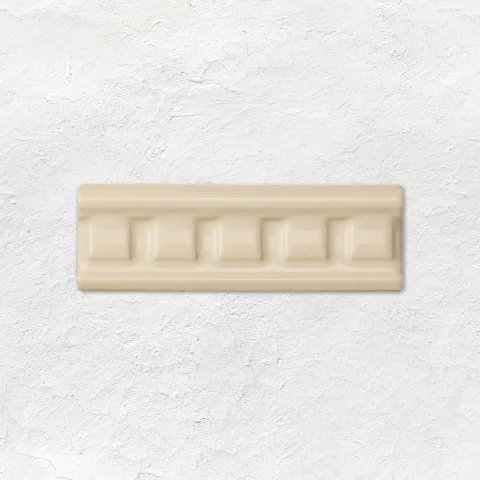 County White Metro Tile (above) County White Dentil Dado (middle) County White Metro Tile (below)