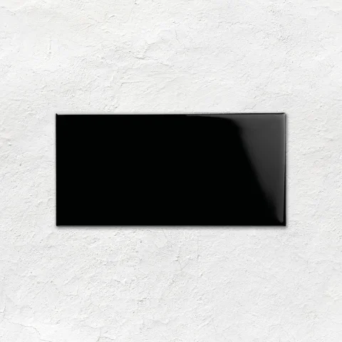 Jet Black Half Tile (above) Jet Black Rectangle (middle) Jet Black Half Tile (below)