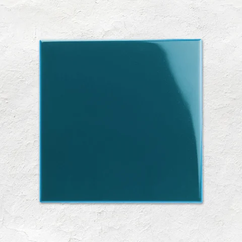 Chancel Grey Field Tile (above) Baroque Blue Victoria Dado (middle) Baroque Blue Field Tile (below)