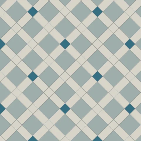 Norwich Dover White, Grey & Pugin Blue