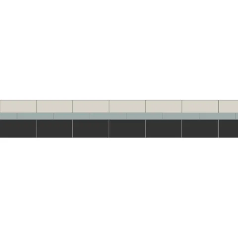 Simple Border 3 Dover White, Grey & Black