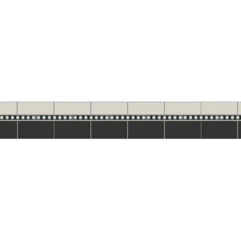 Simple Border 3 Dover White & Black with Melbourne