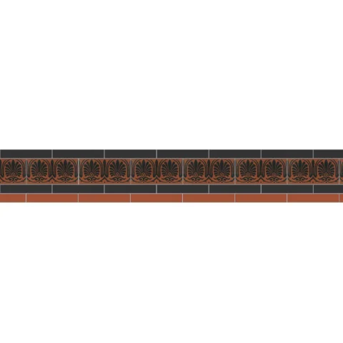 Simple Border 4 Black, Red & Faraday