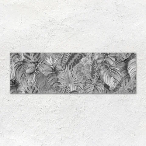 Tropical Oasis Monochrome Single Tile (wall)