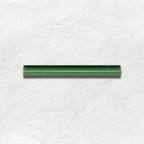County White Metro Tile (above) Victorian Green Egg & Dart Dado and Victorian Green Astragal Dado (middle) Victorian Green Metro Tile (below)
