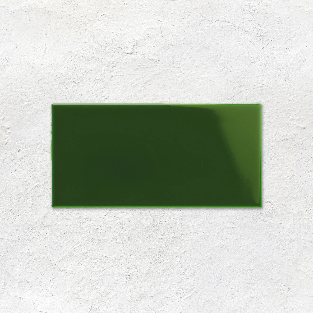 Vintage White Half Tile (above) Edwardian Green Albert Dado and Vintage White Half Tile (middle) Edwardian Green Skirting Tile (below) Porcelain White Black Hexagon Checker (floor)