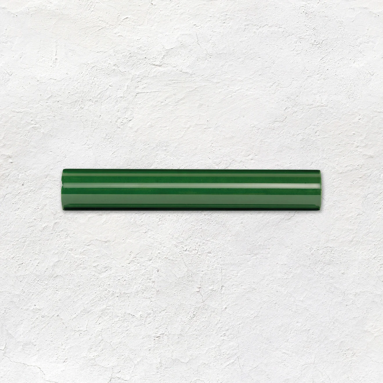 Victorian Green Half Tile (above) Victorian Green Sigma Dado, Lafleur on Victorian Green and Lafleur Border on Victorian Green (middle) Victorian Green Field Tile (below)