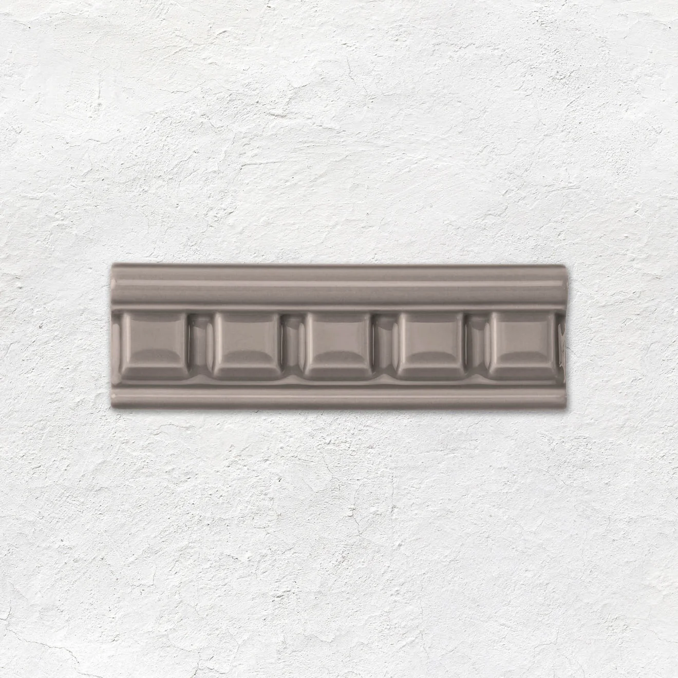 London Stone Dentil Dado, London Stone Astragal Dado and London Stone Omega Dado (above) London Stone Half Tile (below)