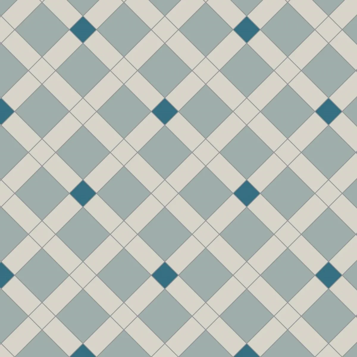 Norwich Dover White, Grey & Pugin Blue
