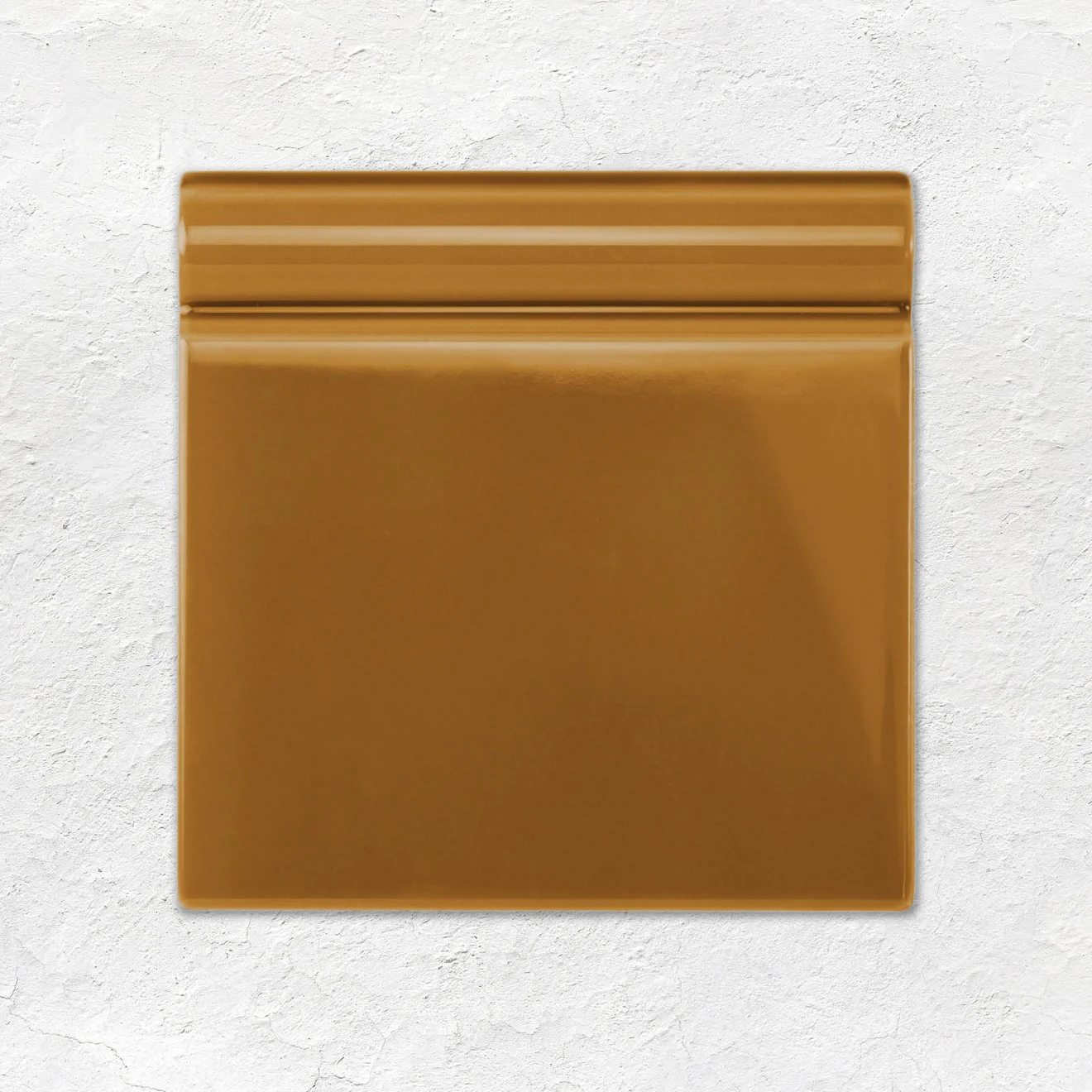 Ochre Dentil Dado and Ochre Sigma (above) Ochre Field Tile (middle) Ochre Skirting Tile (below)