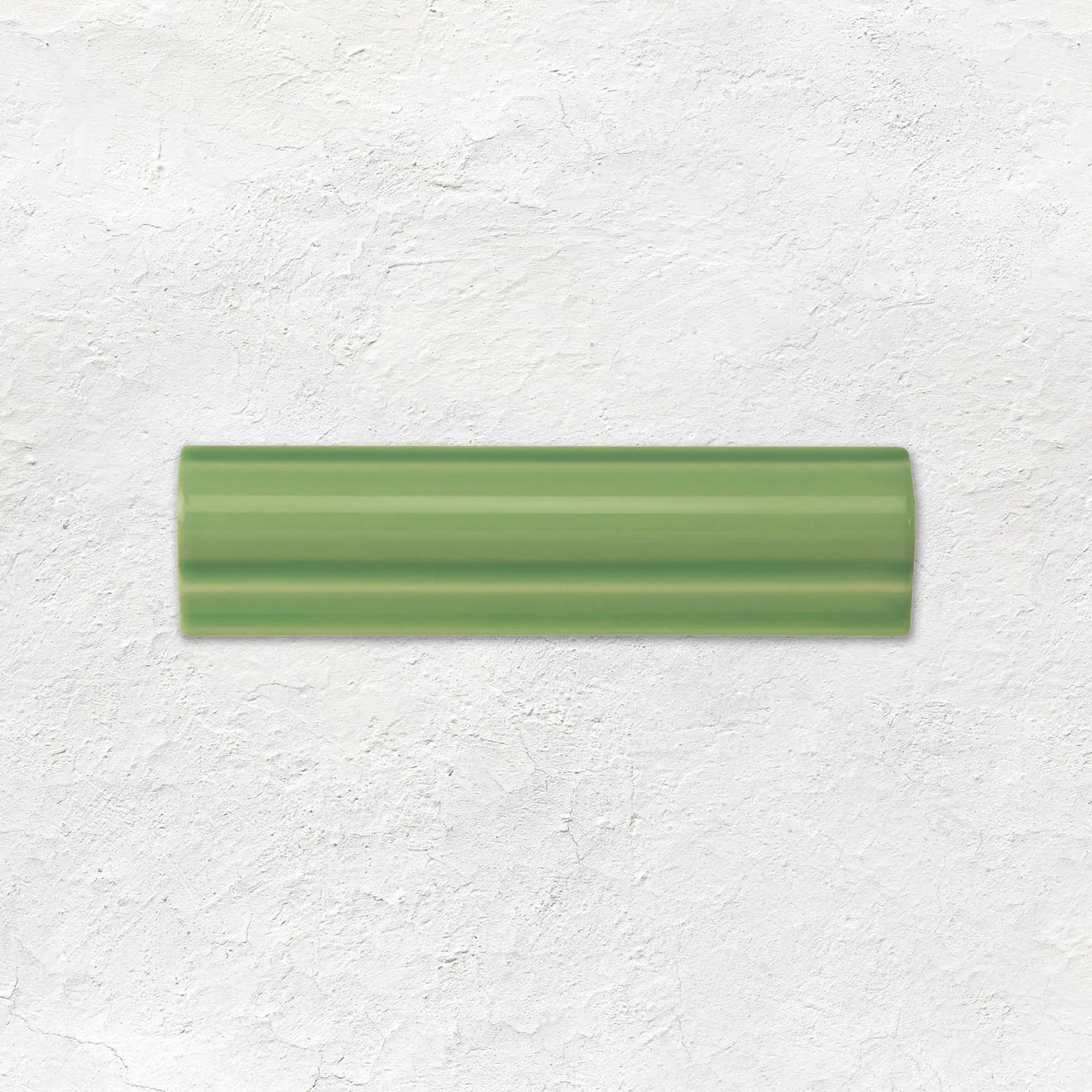 Palm Green Field Tile (above) Palm Green Albert Dado and Pomegranate (middle) Palm Green Field Tile (below)
