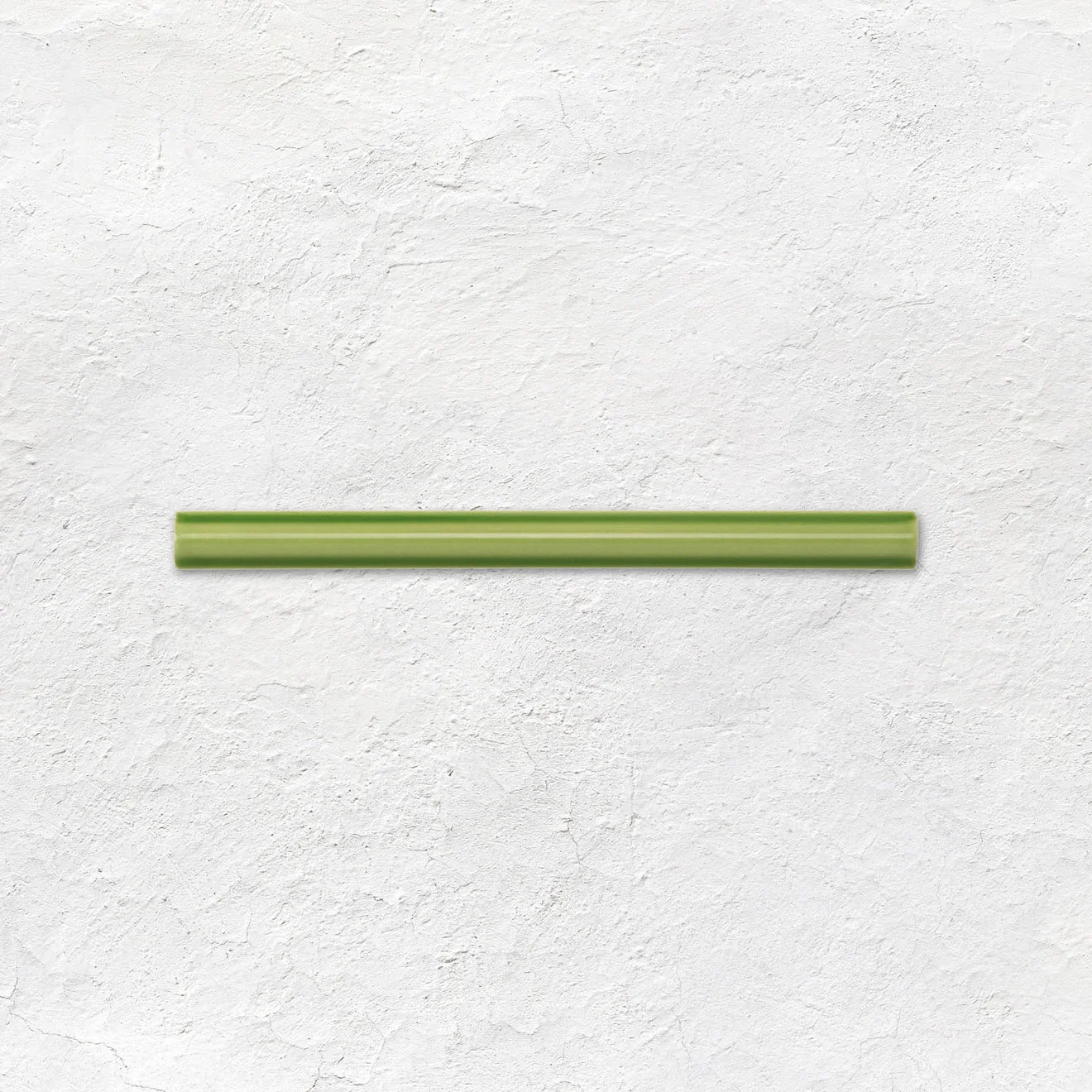 Palm Green Dentil Dado and Palm Green Omega Dado (above) Palm Green Field Tile (below)