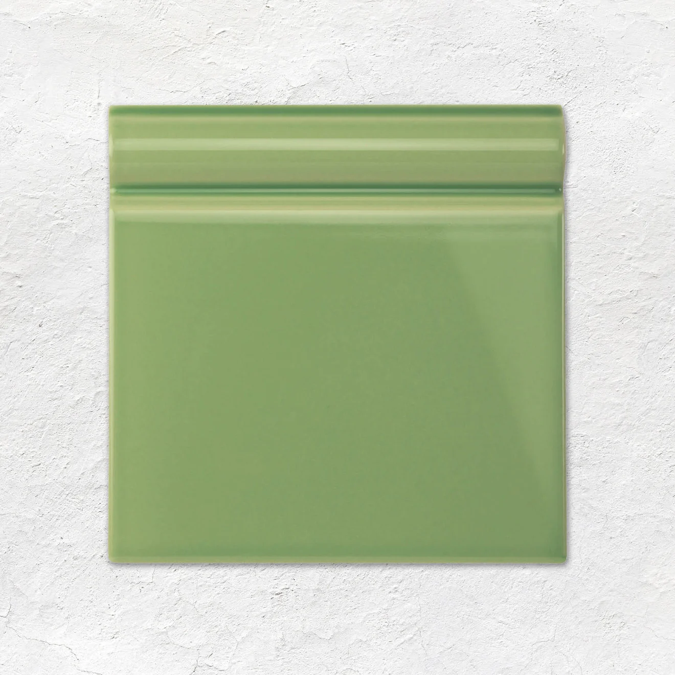 palm Green Field Tile (above) Palm Green Skirting Tile (below)