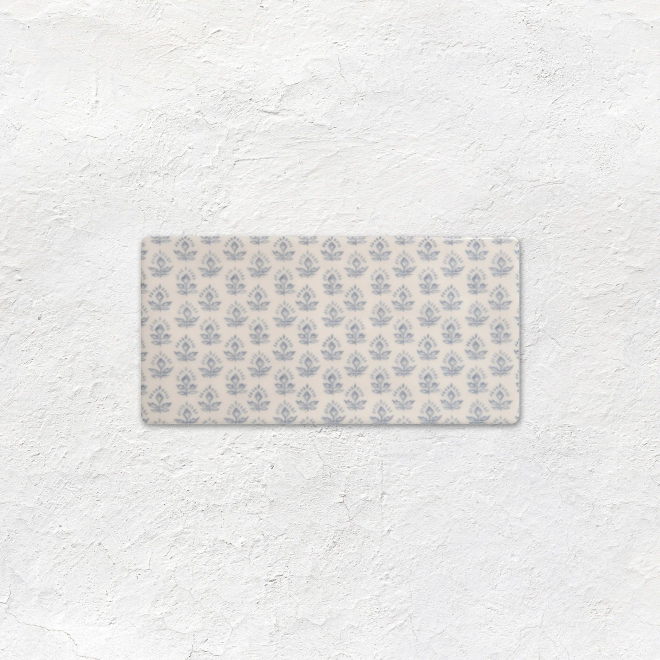 Papyrus Cosmopolitan Half Tile (above) Papyrus Ogee (middle) Picto French Blue (below)