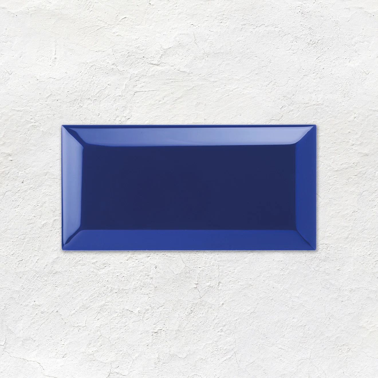 Royal Blue Metro Tile (above) Royal Blue Victoria Dado Royal Blue Sigma and Royal Blue Omega Dado (middle) Royal Blue Metro Tile (below)