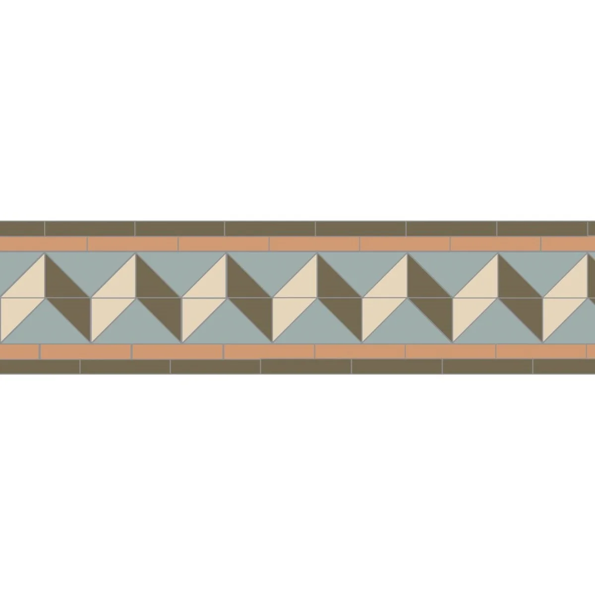 Shelley Green, Grey, Buff & White