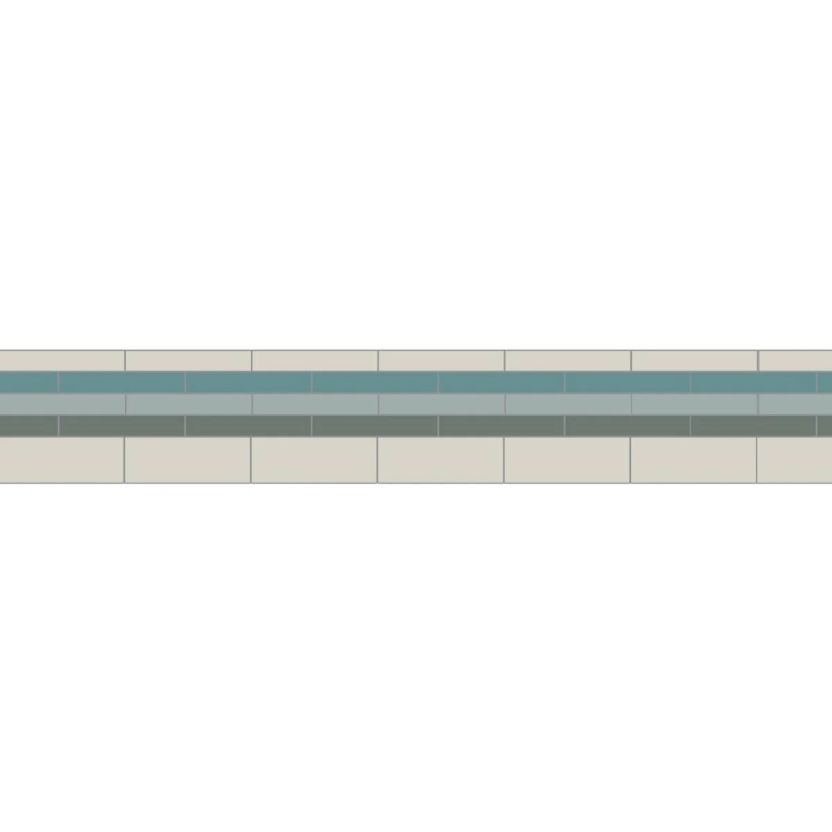 Simple Border 2 Blue, Dover White, Grey & Revival Grey