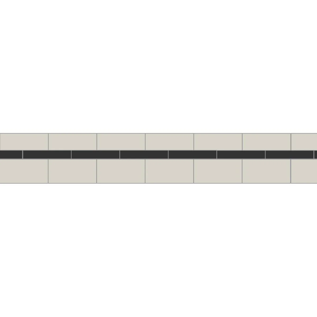 Simple Border 3 Dover White & Black
