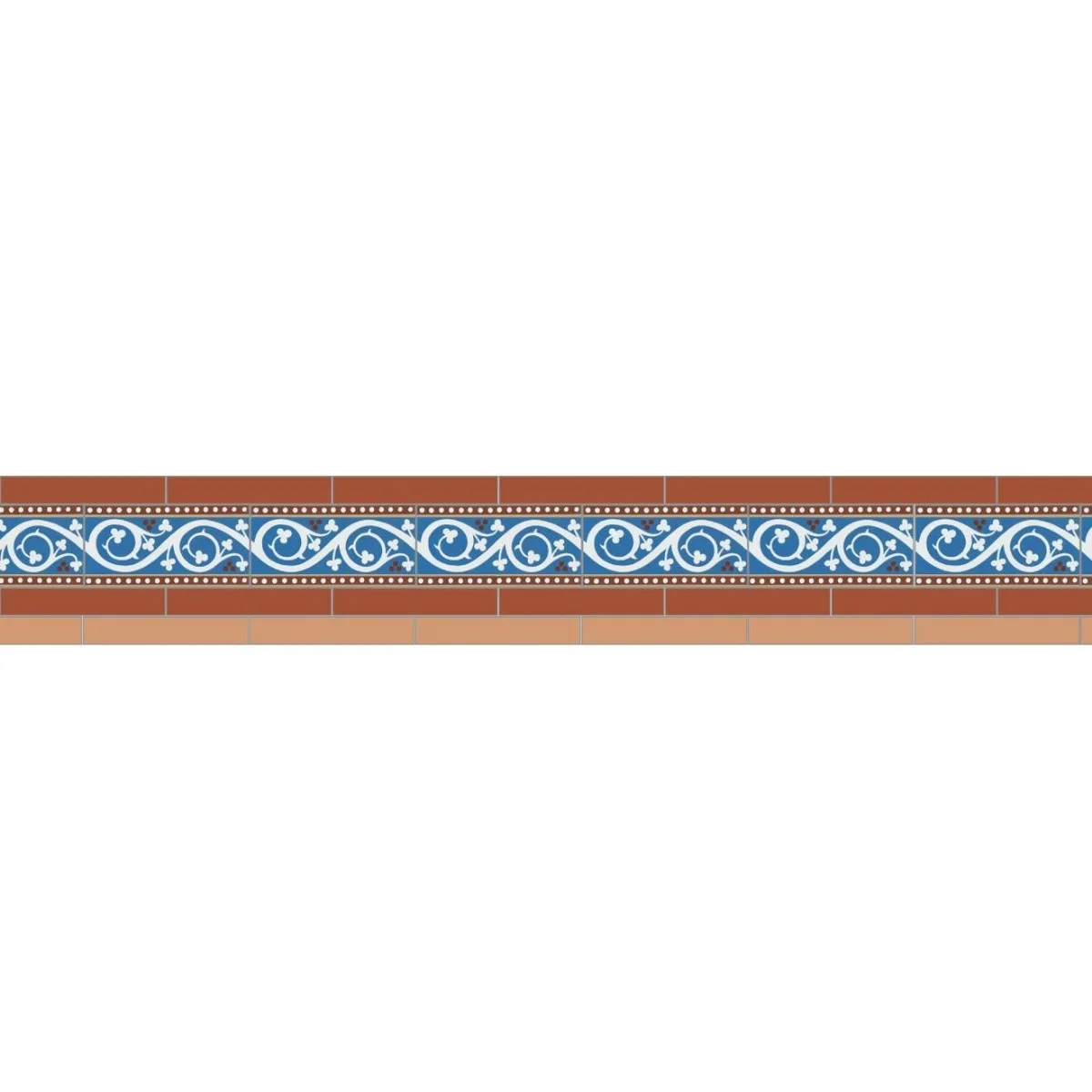 Simple Border 4 Red, Buff & Kitchener