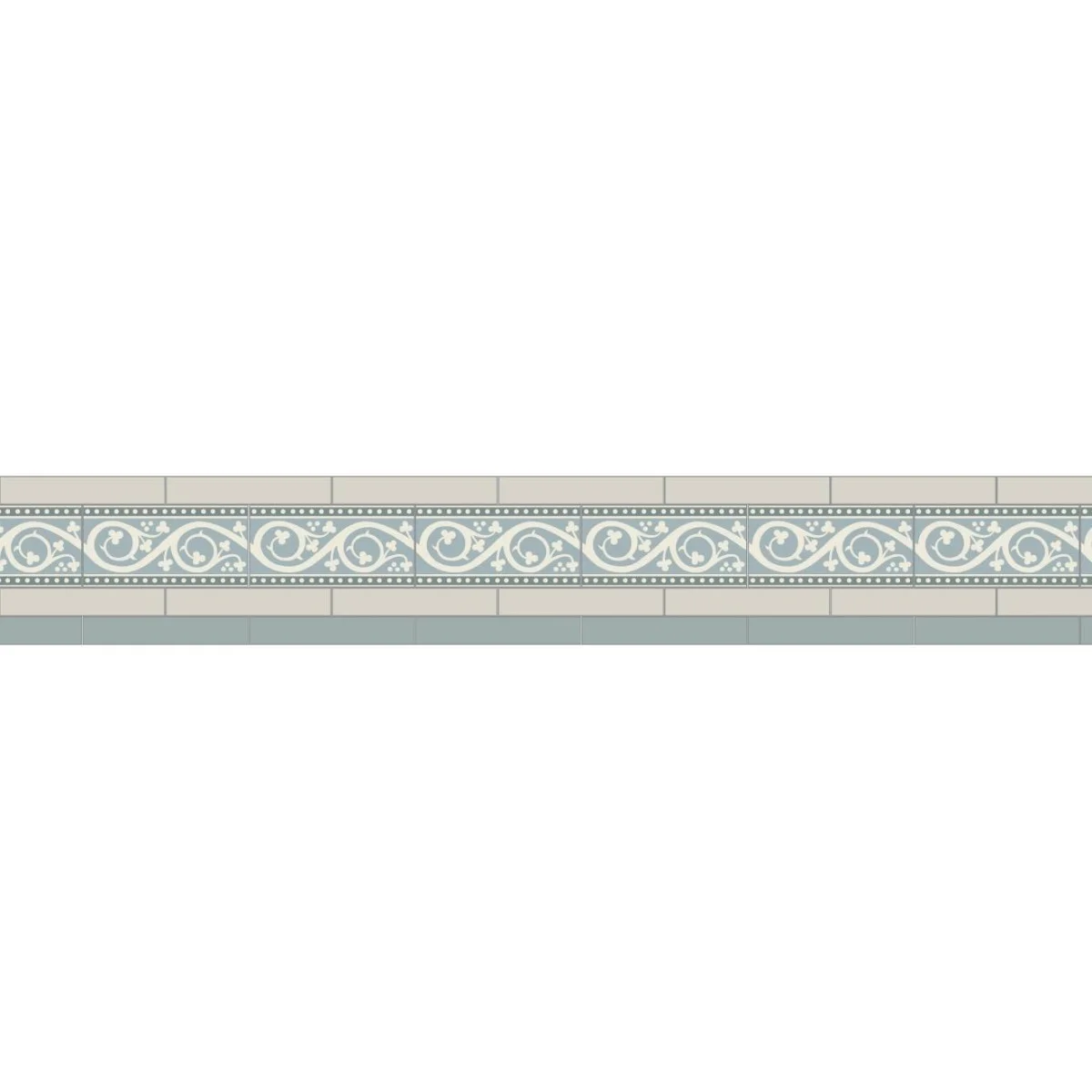 Simple Border 4 Dover White, Grey & Kitchener