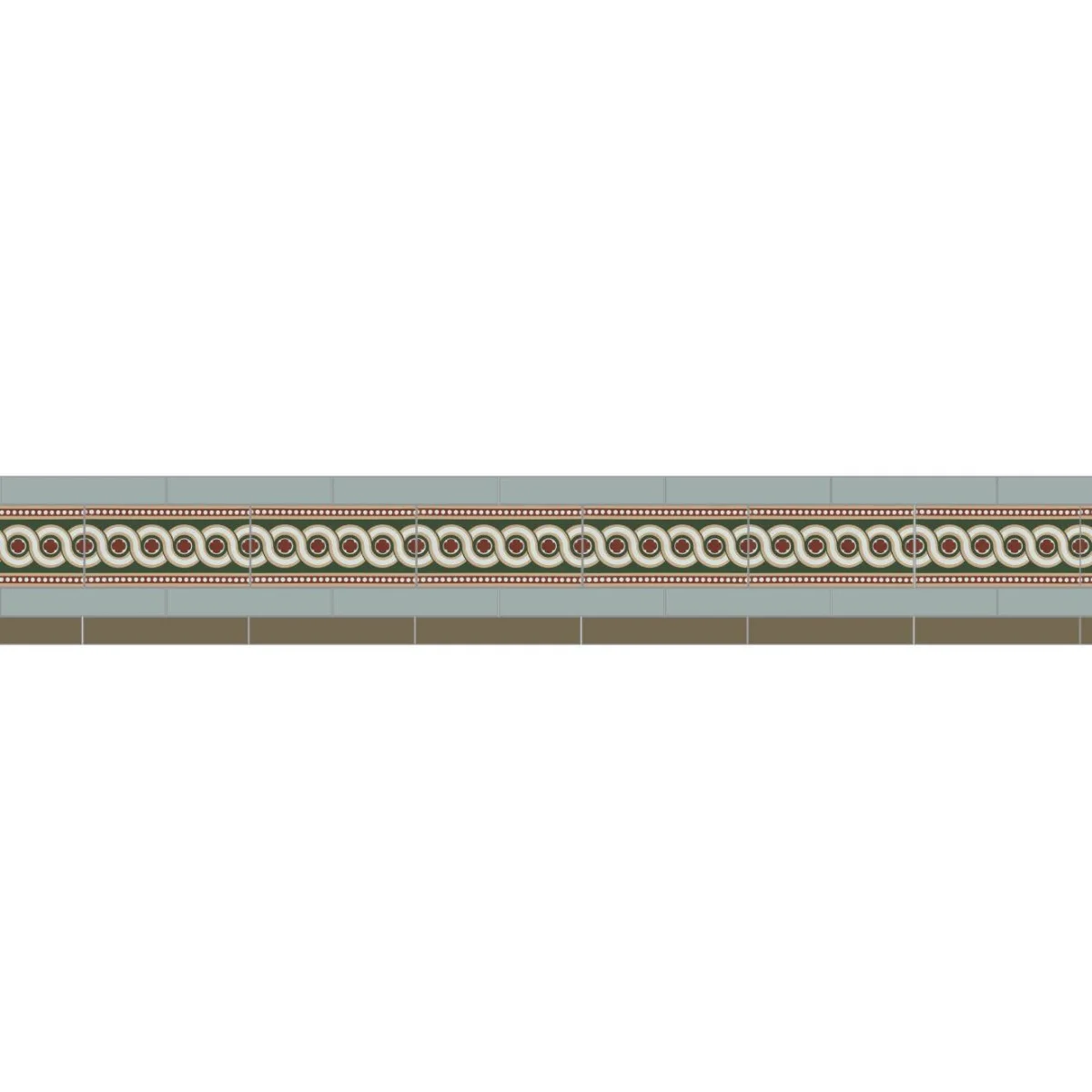 Simple Border 4 Grey, Green & Telford