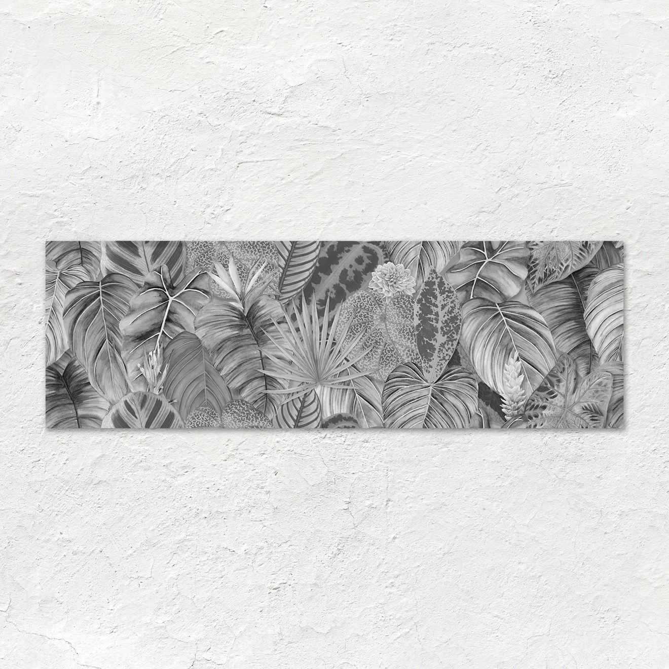 Tropical Oasis Monochrome Single Tile (wall)