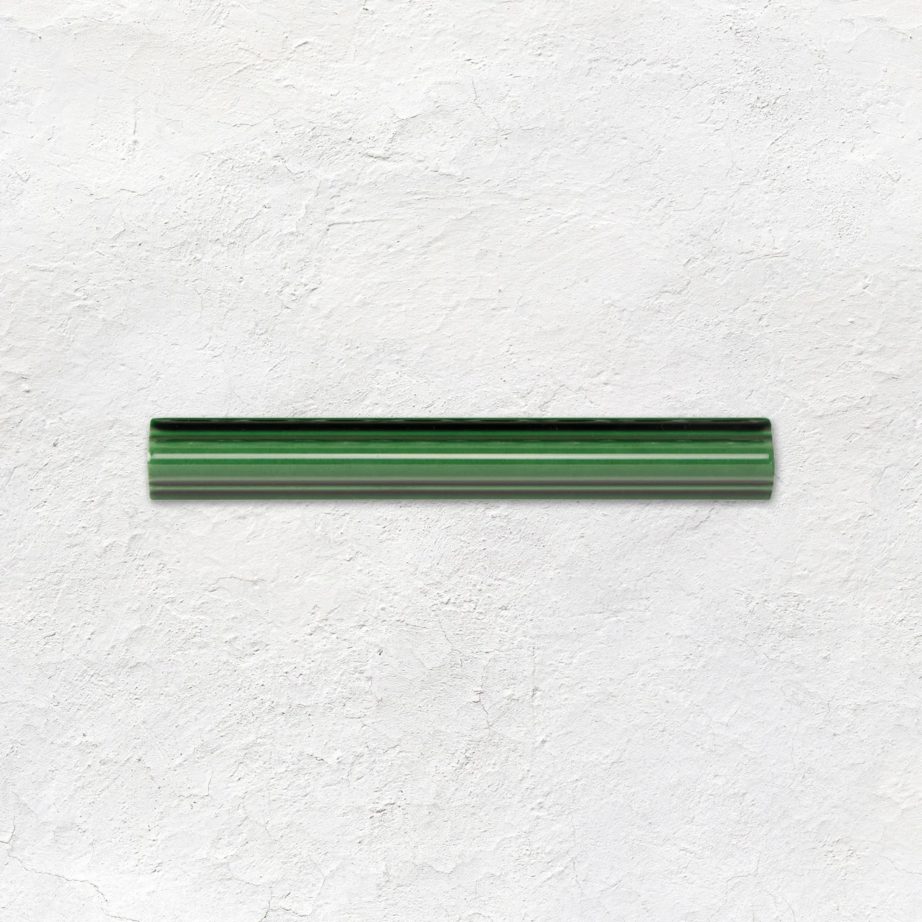 County White Metro Tile (above) Victorian Green Egg & Dart Dado and Victorian Green Astragal Dado (middle) Victorian Green Metro Tile (below)