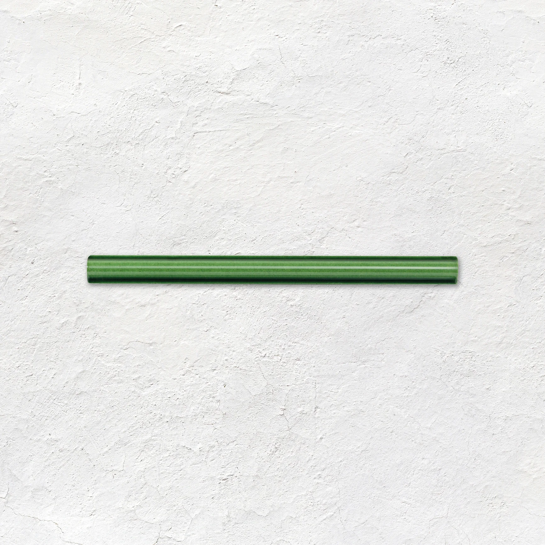 Victorian Green Albert Dado (above) Belle Epoque Border Tubelined and Victorian Green Omega Dado (middle) County White Field Tile (below)