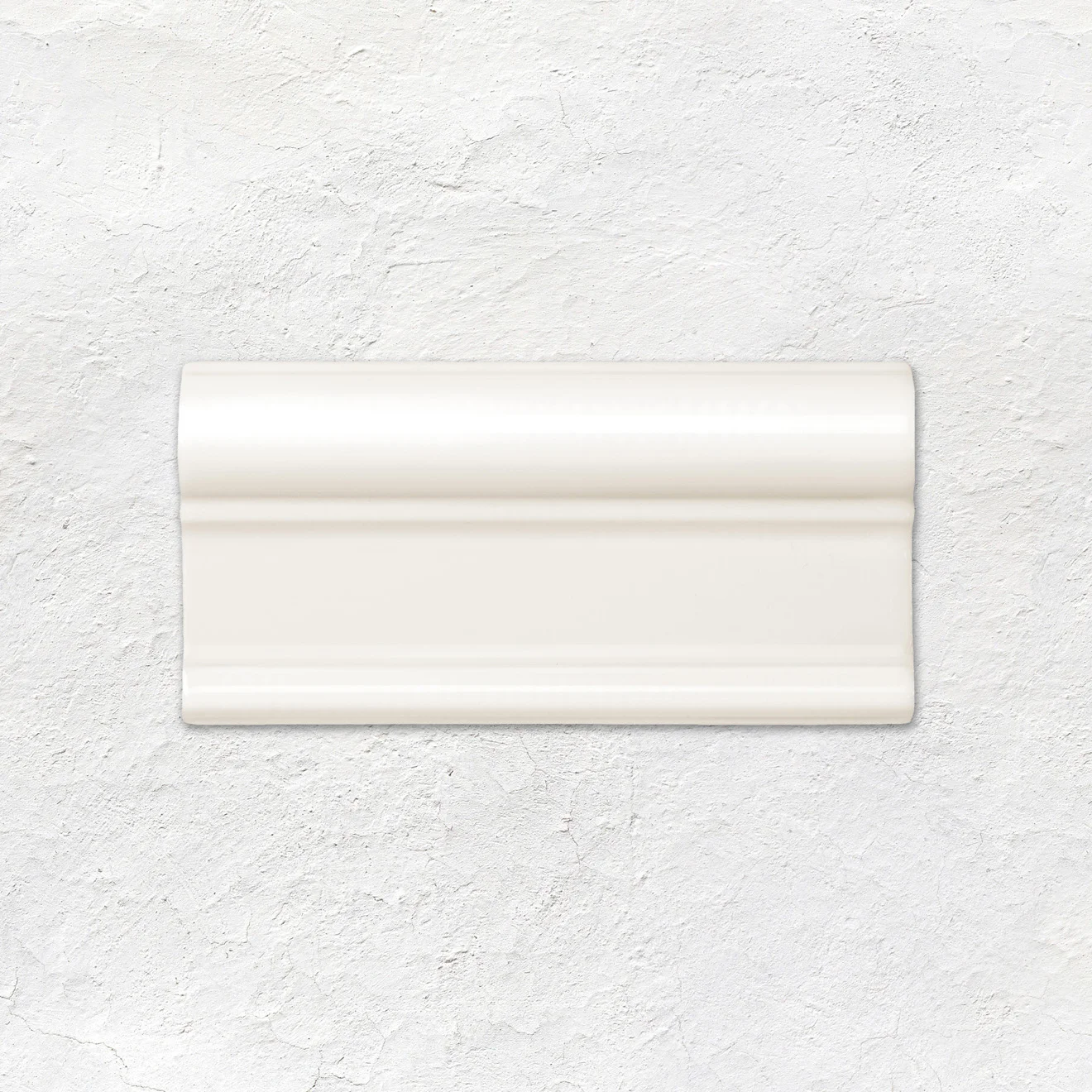Vintage White Victoria Dado (above) Vintage White Half Tile (below)