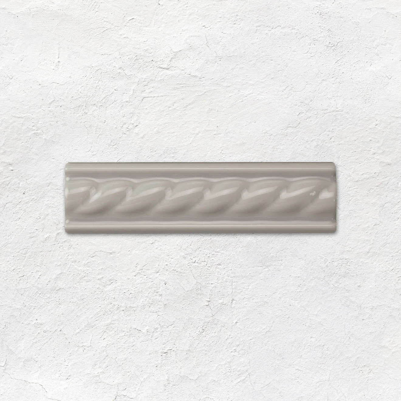 Westminster Grey Sigma and Westminster Grey Rope Dado (above) Westminster Grey Field Tile (below)