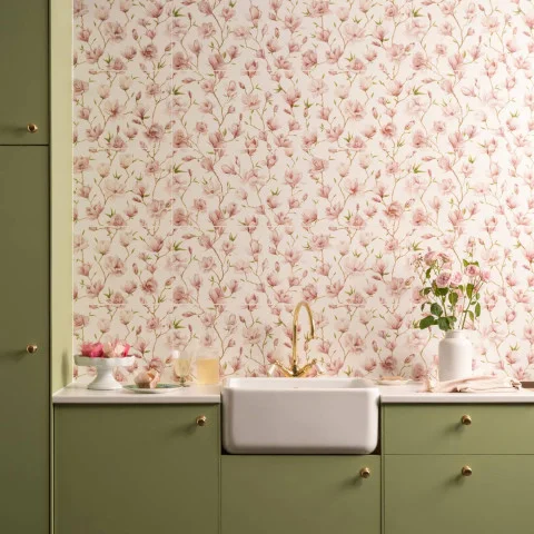 English Garden Magnolia Single Tile (wall)