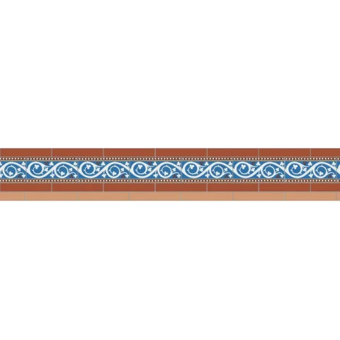 Simple Border 4 Red, Buff & Kitchener