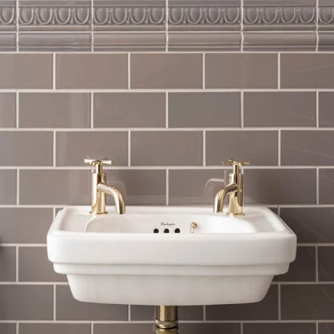 London Stone Egg & Dart Dado and London Stone Albert Dado (above) London Stone Half Tile (below)