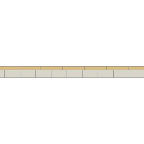 Simple Border 5 Dover White & Hawthorn Yellow