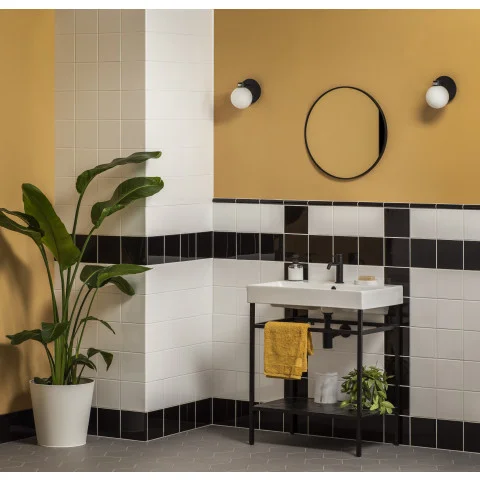 The image shown is for inspiration, demonstrating how this tile can be used and styled with other products. Colour may vary from the product chosen.