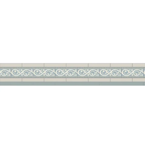 Simple Border 4 Dover White, Grey & Kitchener