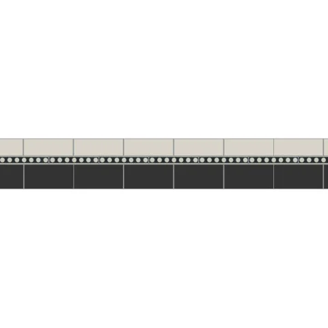 Simple Border 3 Dover White & Black with Melbourne