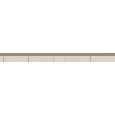 Simple Border 5 Dover White & Regency Bath
