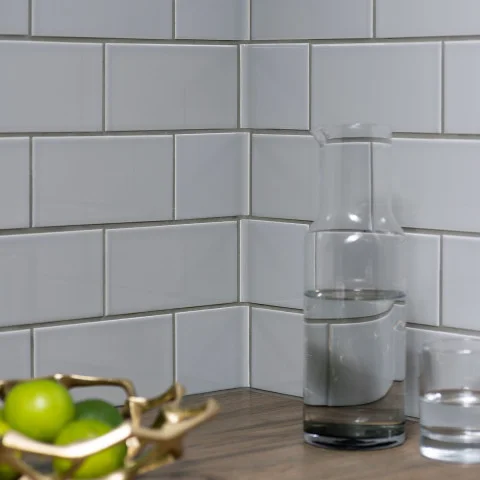 Westminster Grey Half Tile and Westminster Grey Internal Edging Tile (wall)