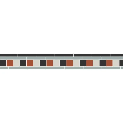 Blake Black, Dover White, Grey & Red