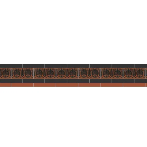Simple Border 4 Black, Red & Faraday