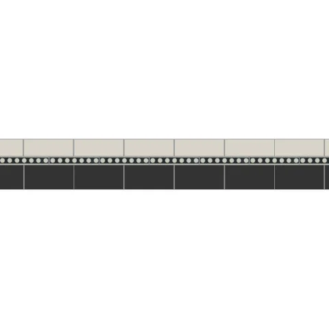 Simple Border 3 Dover White & Black with Melbourne